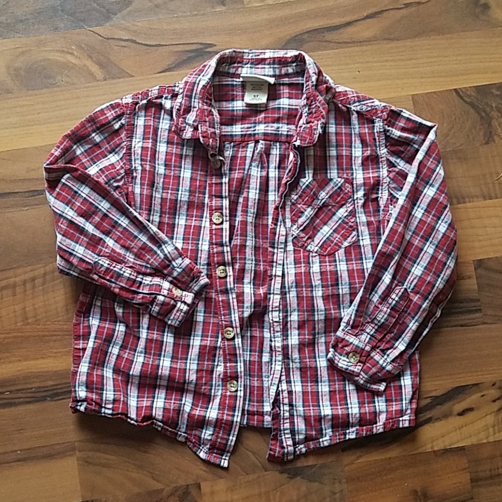 Boys 5t Cherokee long sleeve button up shirt